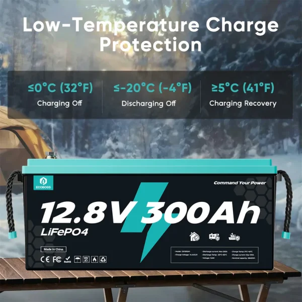 ecoboss 12.8v 300ah lifepo4 battery