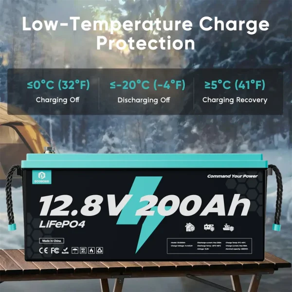 ecoboss 12.8v 200ah lifepo4 battery