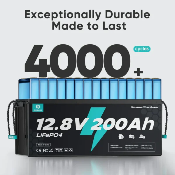 ecoboss 12.8v 200ah lifepo4 battery