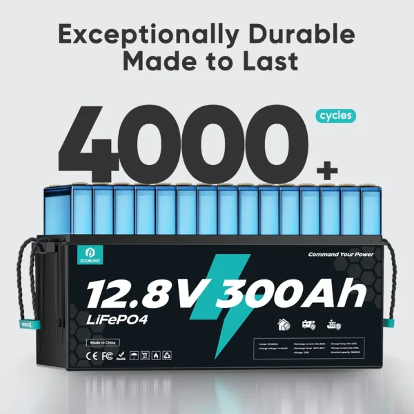 ecoboss 12.8v 300ah lifepo4 battery