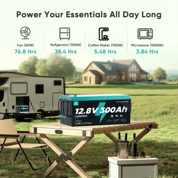 ecoboss 12.8v 300ah lifepo4 battery