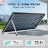 100 watt bifacial solar panel