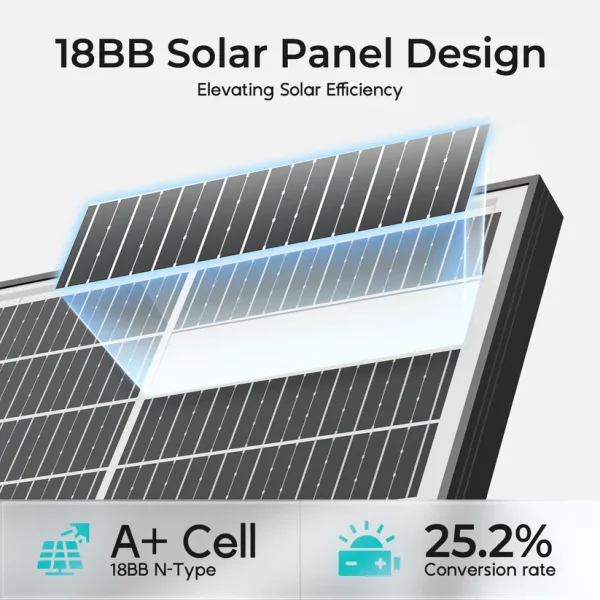 100 watt bifacial solar panel