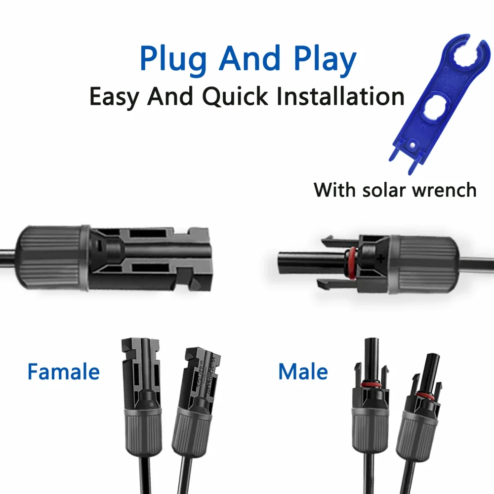 one to two y branch cable connection waterproof adapter extension connector